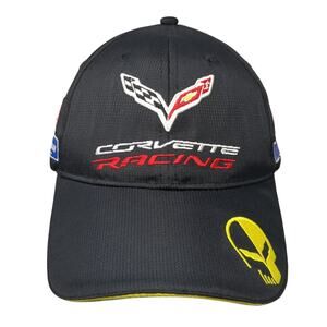 Corvette Racing Slideback Baseball Hat Black One Size Embroidered